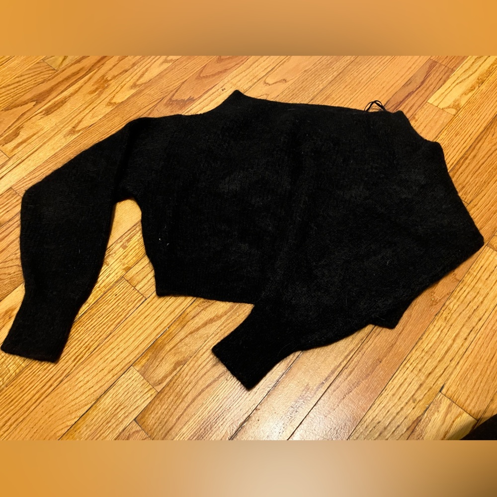 & Other Stories Black Off-the-Shoulder Sweater